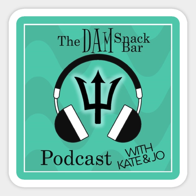 Pod Logo Sticker by DamSnackBar Podcast